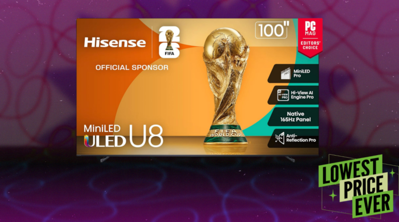 This 100-Inch Hisense QLED TV Gets Super Bright, and It’s ,200 Off Right Now