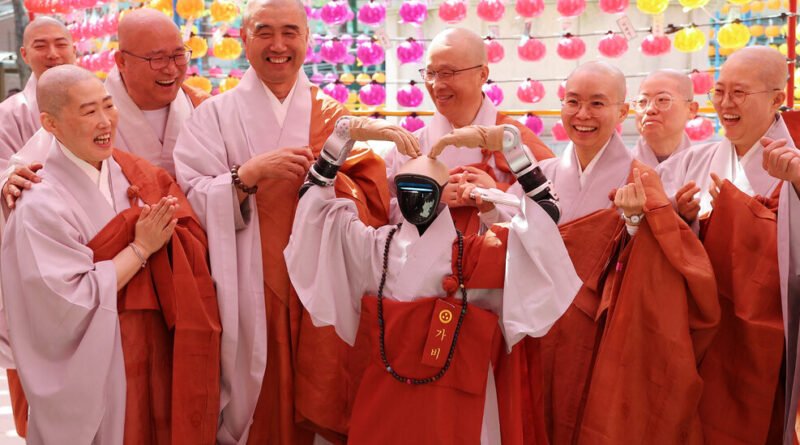 Meditating or Rebooting? A Robot Buddhist Monk Comes to South Korea.