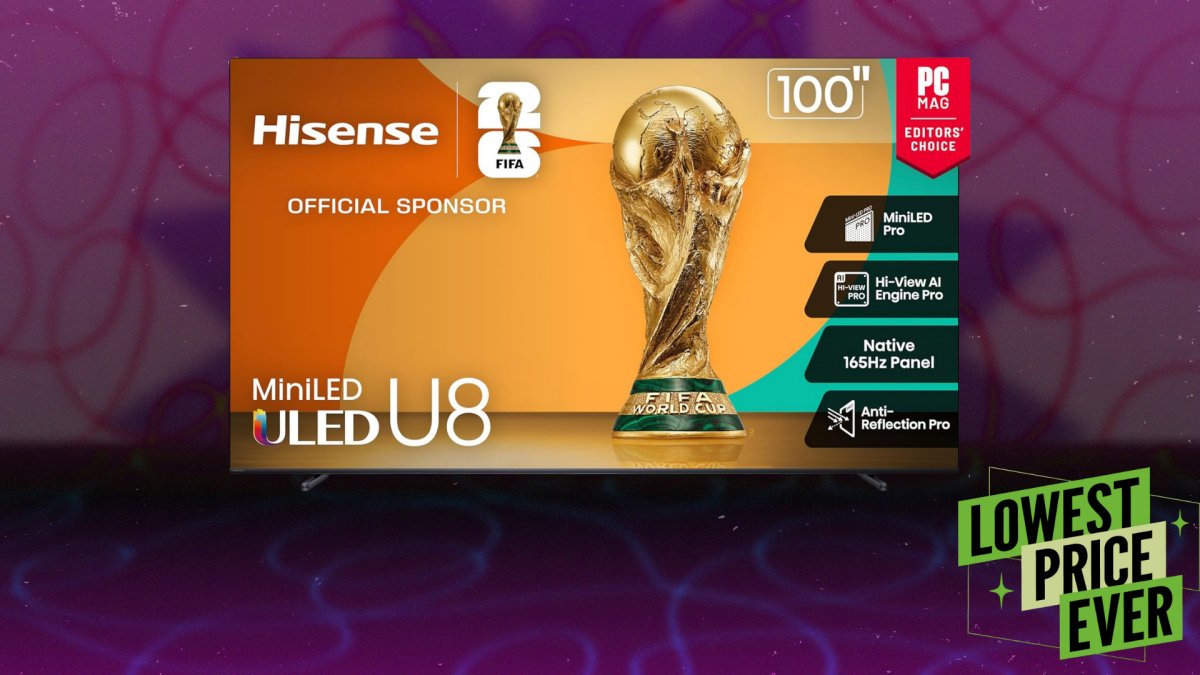 This 100-Inch Hisense QLED TV Gets Super Bright, and It’s ,200 Off Right Now