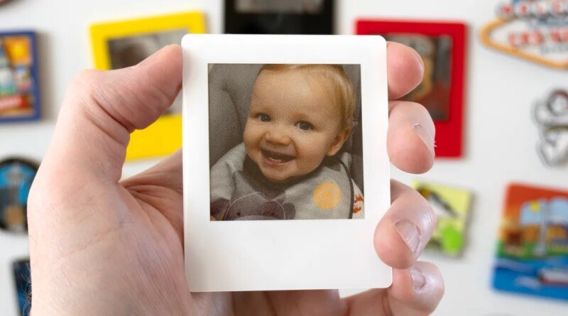 These digital Polaroids are a clever way to cover a fridge in memories