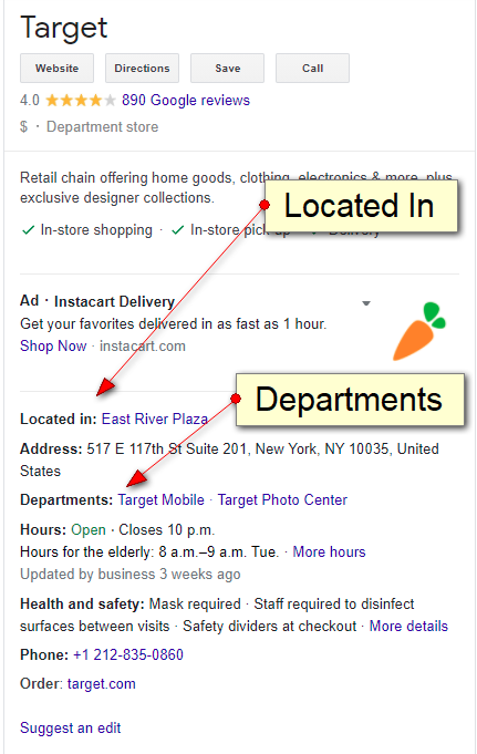 What Are Relations in Google Business Profile? Departments, Located In, Directories Explained What Are Relations in Google Business Profile? Departments, Located In, Directories Explained