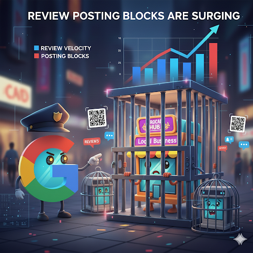 Review Posting Blocks Are Surging: The Data & Patterns Behind Google’s Crackdown