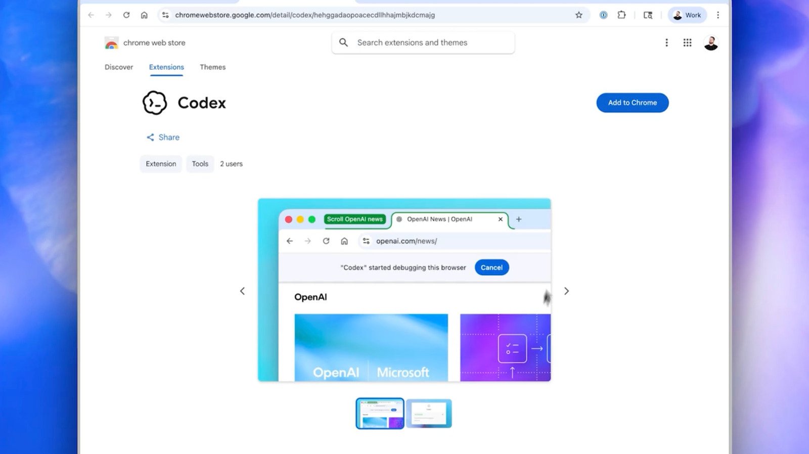 OpenAI Debuts A Codex Plugin For Chrome OpenAI Debuts A Codex Plugin For Chrome