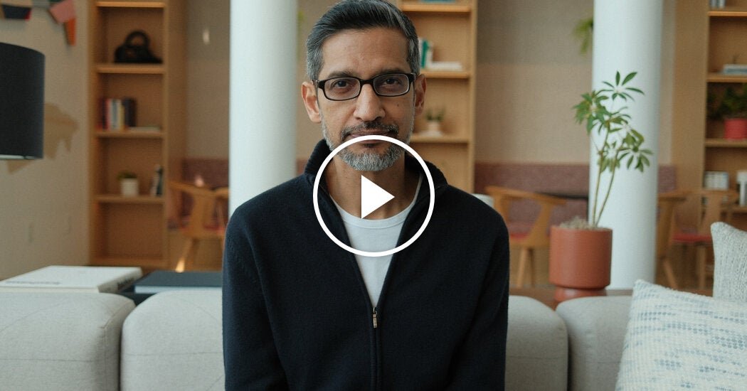 Sundar Pichai Understands Why People Are Anxious About A.I. Sundar Pichai Understands Why People Are Anxious About A.I.
