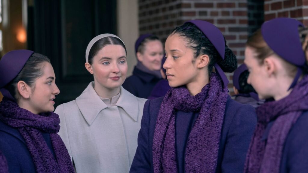 What is the release date for The Testaments episode 8 on Hulu and Disney+?