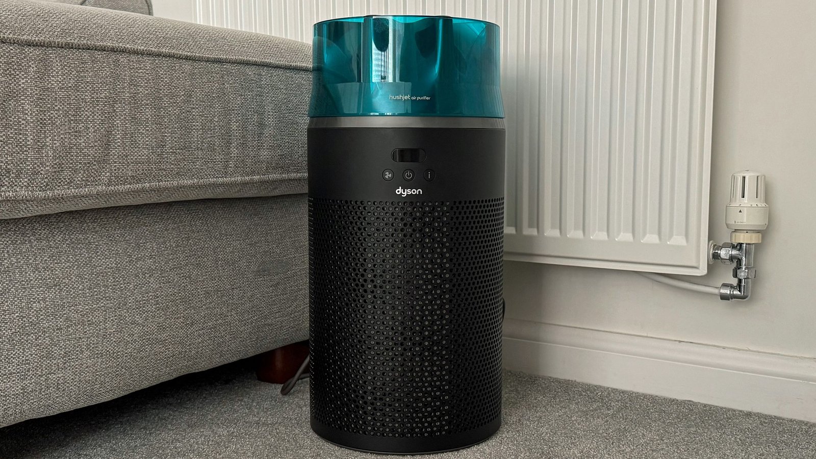 The Dyson HushJet Compact Air Purifier is powerful, quiet, and proof that good things do come in small(ish) packages The Dyson HushJet Compact Air Purifier is powerful, quiet, and proof that good things do come in small(ish) packages