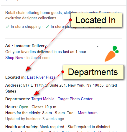 What Are Relations in Google Business Profile? Departments, Located In, Directories Explained