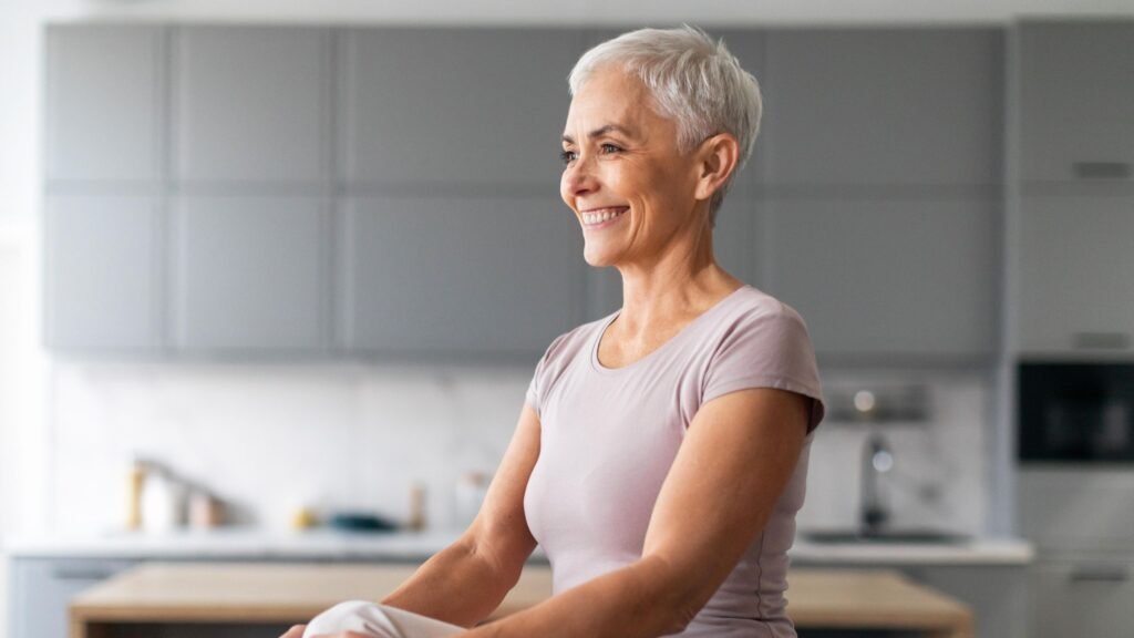 This senior workout builds strength, mobility, and balance faster than walking workouts, using 6 bodyweight exercises