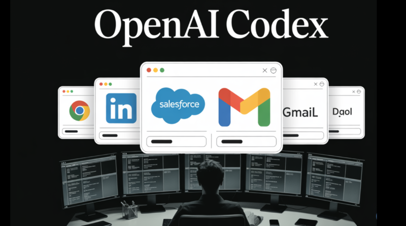 OpenAI Adds Chrome Extension to Codex, Letting Its AI Agent Access LinkedIn, Salesforce, Gmail, and Internal Tools via Signed-In Sessions