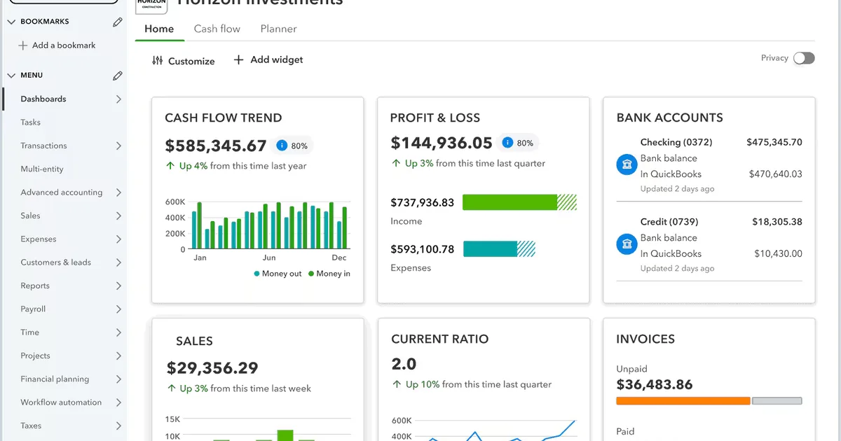 How can small businesses manage finances and accounting in one place?