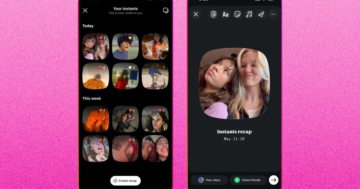 Instagram’s new Instants tool is a brazen copycat of Snapchat and BeReal, but at least it keeps things real