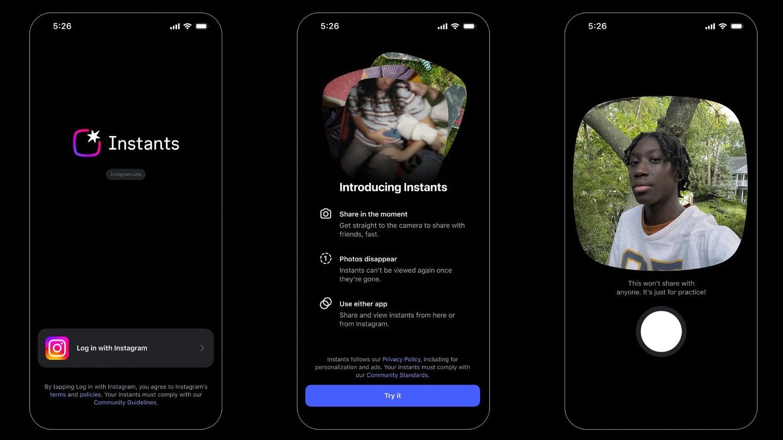 Instagram Debuts A New Disappearing-Photo App Called Instants