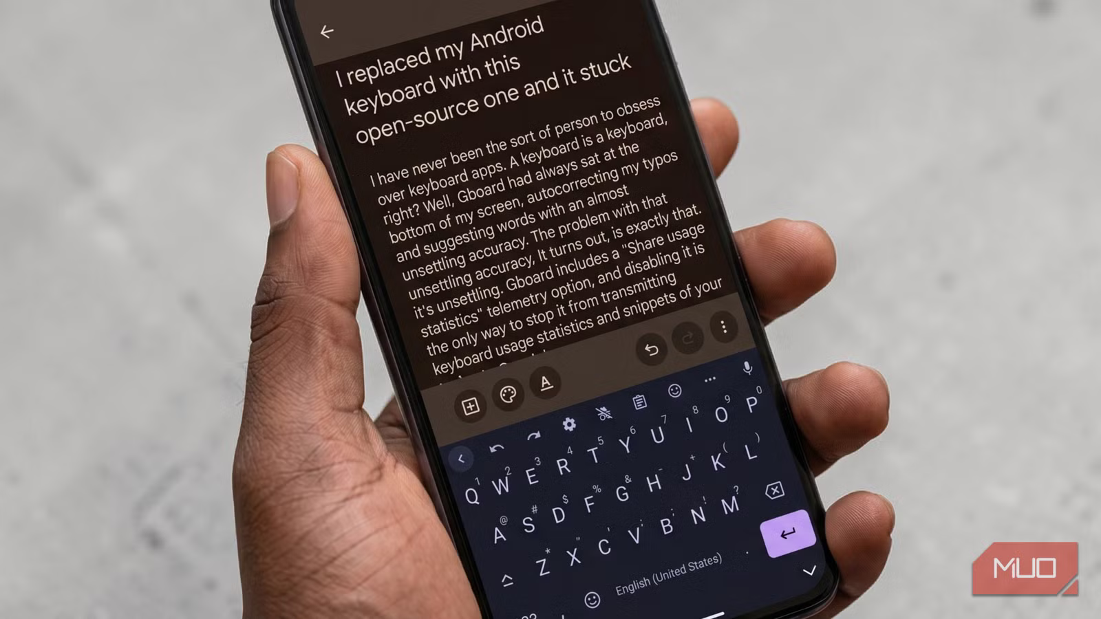 I replaced my Android keyboard with this open-source one and it stuck
