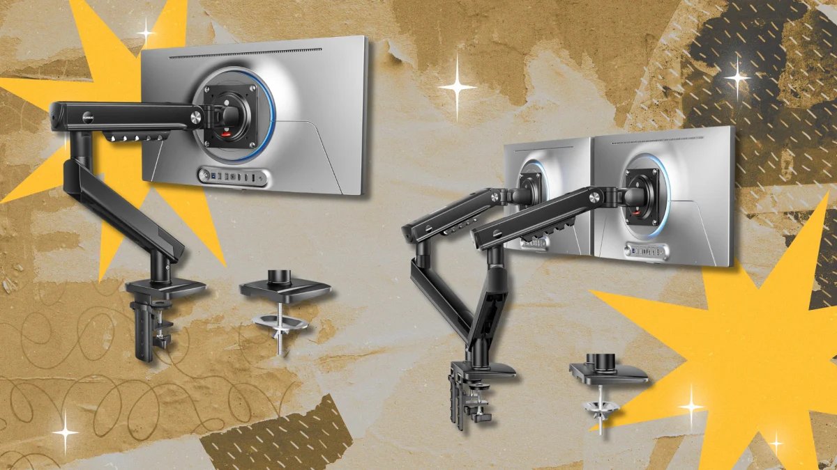 These Prime Day–Discounted Monitor Arms Might Be the Cheapest Desk Upgrades You’ll Make This Year