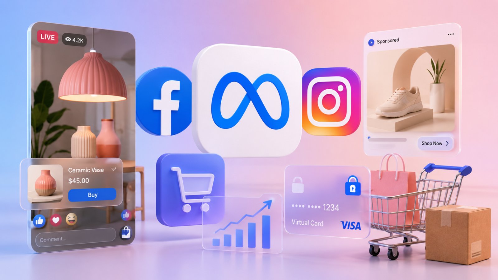 Meta expands live shopping ads and virtual card checkout to drive more purchases