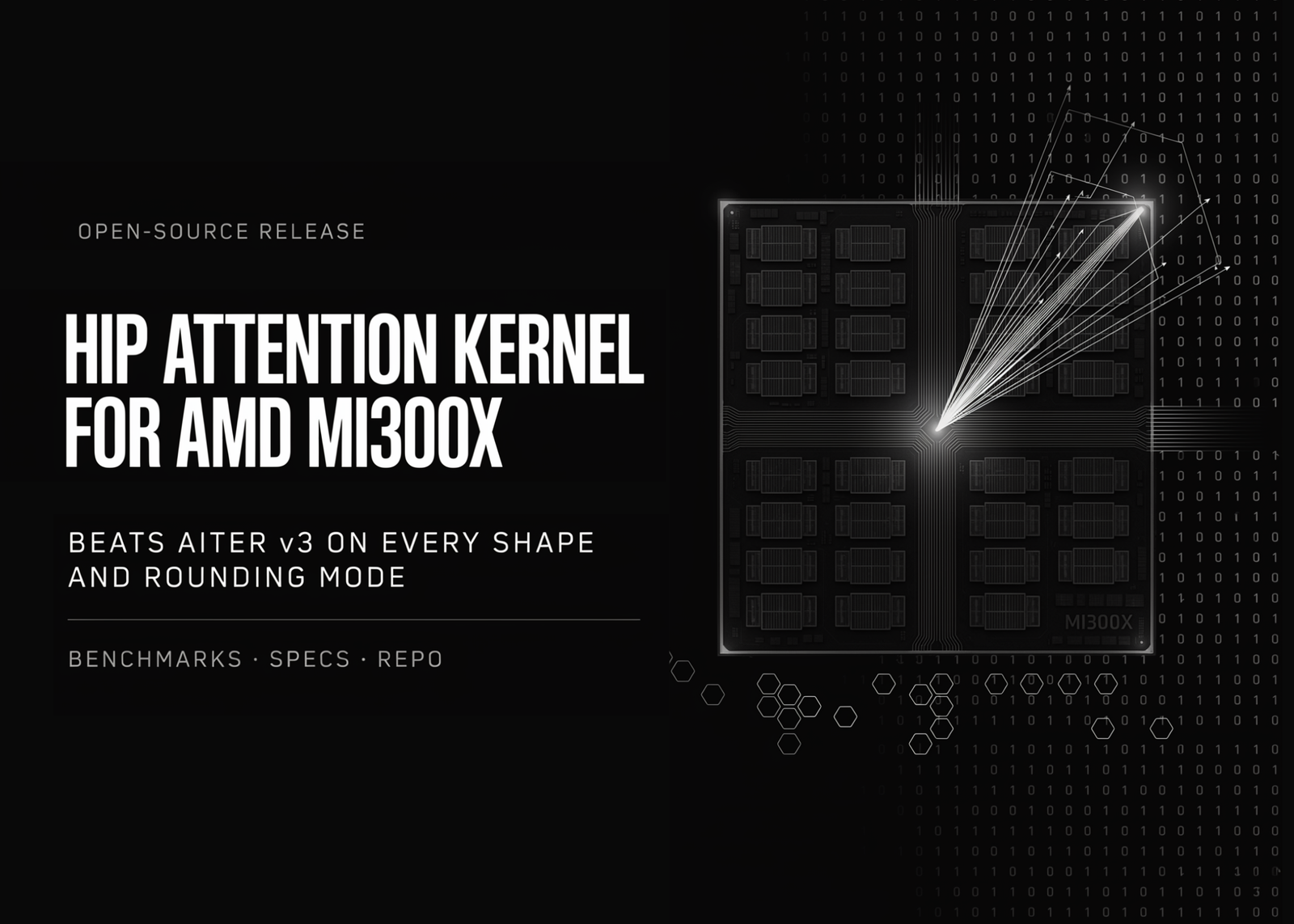 MoonMath AI Open-Sources a HIP Attention Kernel for AMD MI300X That Beats AITER v3 on Every Shape and Rounding Mode MoonMath AI Open-Sources a HIP Attention Kernel for AMD MI300X That Beats AITER v3 on Every Shape and Rounding Mode