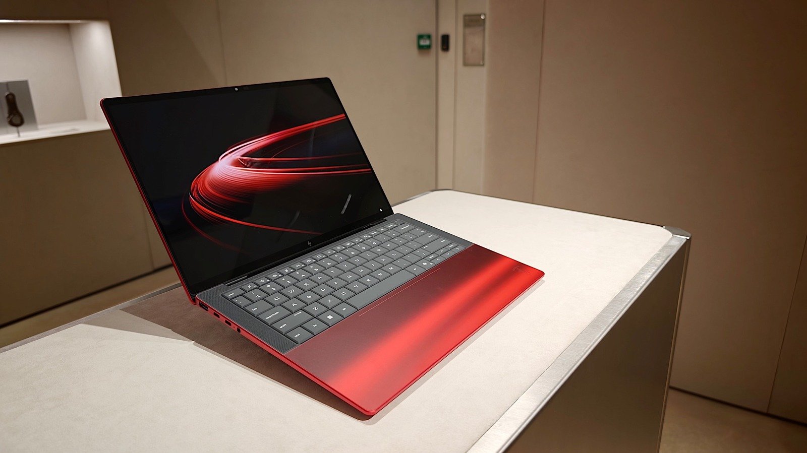 Ferrari And HP Made A Vivid Red Laptop With A Transparent Base Panel Ferrari And HP Made A Vivid Red Laptop With A Transparent Base Panel