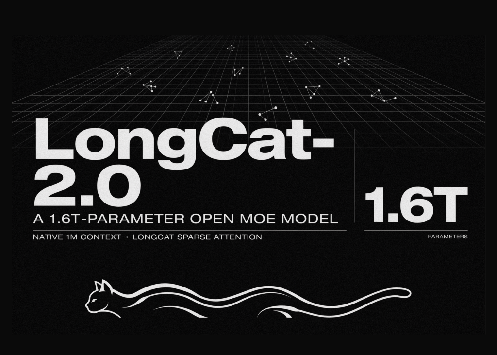 Meituan Releases LongCat-2.0: A 1.6T-Parameter Open MoE Model with Native 1M Context and LongCat Sparse Attention Meituan Releases LongCat-2.0: A 1.6T-Parameter Open MoE Model with Native 1M Context and LongCat Sparse Attention