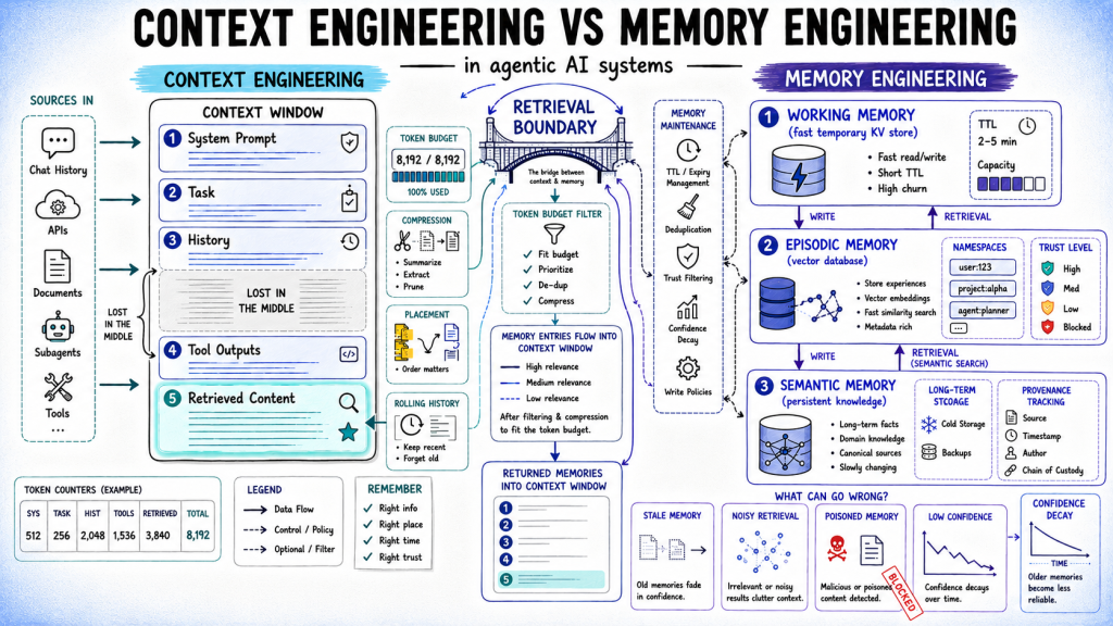 Context vs. Memory Engineering in Agentic AI Systems Context vs. Memory Engineering in Agentic AI Systems